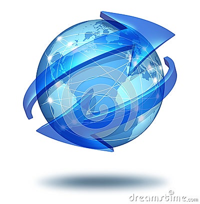 Global communications concept Stock Photo