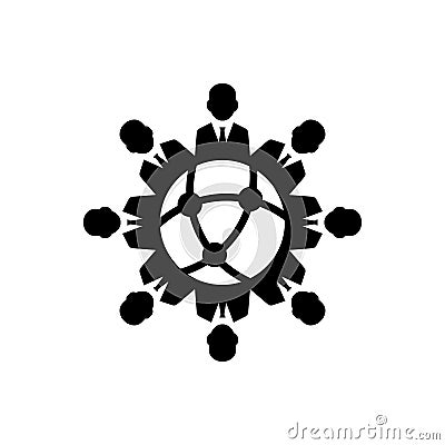 Global conference Icon Vector Illustration