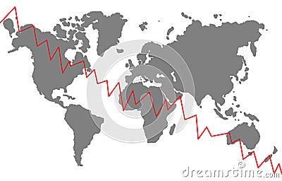 Global crisis Stock Photo