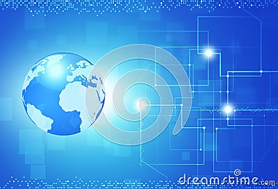 Global Digital Information Stock Photo