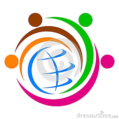 Global diversity logo Vector Illustration