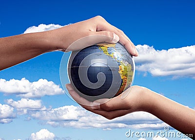 Global Earth Care Stock Photo