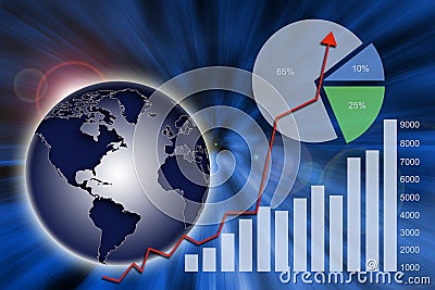 Global economy Stock Photo