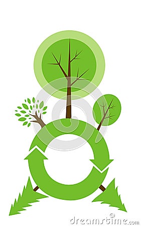 Global environment graphic Vector Illustration