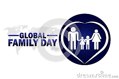 Global Family Day Vector Illustration