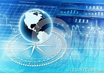 Global Financial Concept Stock Photo