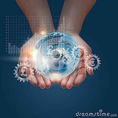 Global financial market. Stock Photo