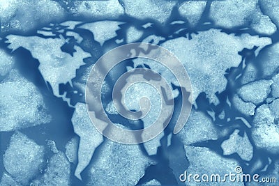 Global Freeze Stock Photo