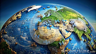 The Global Gas Emissions Puzzle: A Visual Exploration of Data and Patterns AI Generated Stock Photo