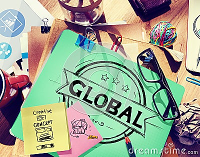 Global Globalization Community Communication Concept Stock Photo