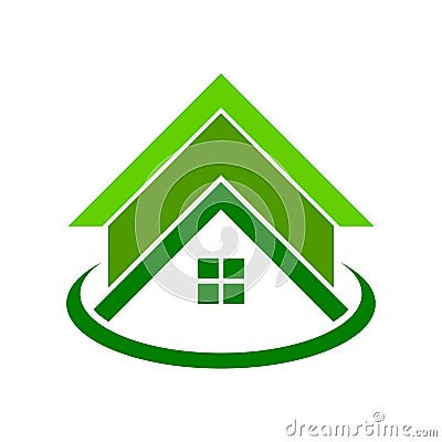 Global Green Housing Logo Symbol Vector Illustration