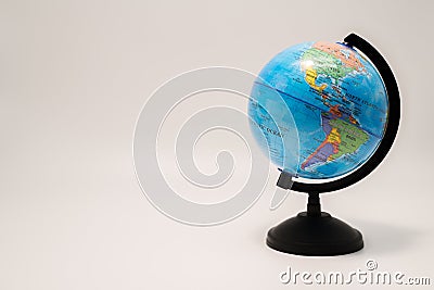 Global model with white background Stock Photo