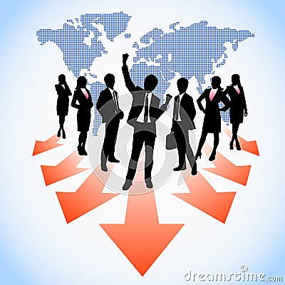 Global human resources Vector Illustration