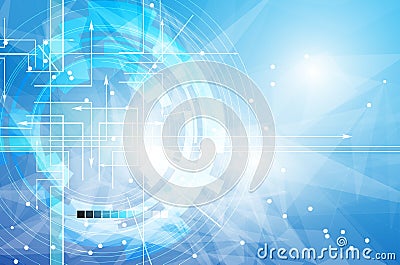 Global infinity computer technology concept business background Vector Illustration