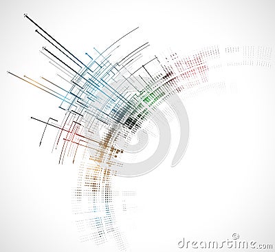 Global infinity computer technology concept business background Stock Photo