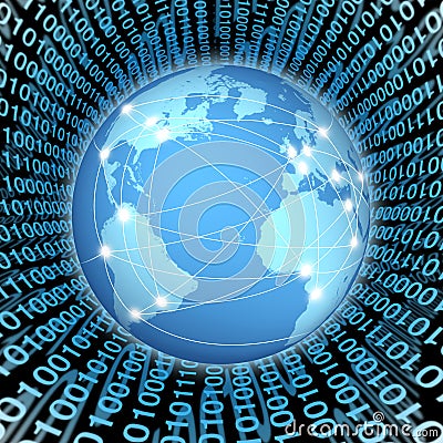 Global internet connections Stock Photo