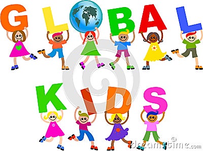 Global kids Stock Photo