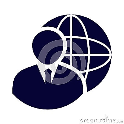 global leader icon Vector Illustration