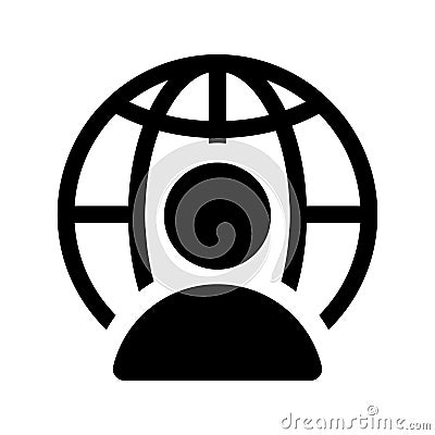 Global Leader icon Stock Photo