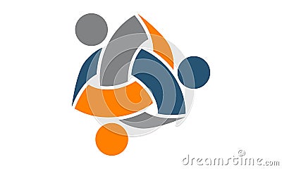 Global Leadership Teamwork Solutions Vector Illustration