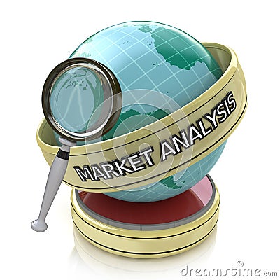 Global market analysis: Market trends Stock Photo