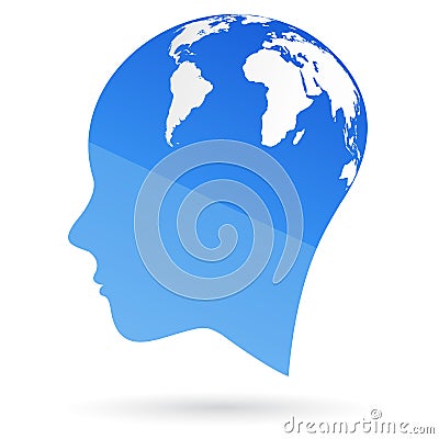 Global mind Vector Illustration