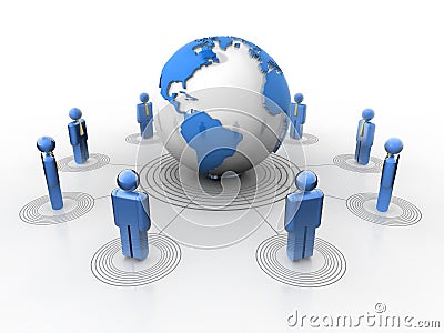 Global network Stock Photo