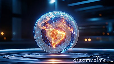 Global Network Innovation Future technology world global connection network evolution data visualization Symbolizing Stock Photo