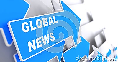 Global News. Information Concept. Stock Photo