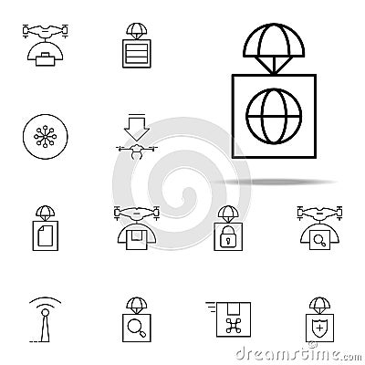 global premise icon. Drones icons universal set for web and mobile Stock Photo