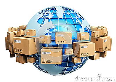 Global shipping concept Stock Photo