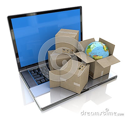 Global Shipping Stock Photo