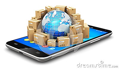 Global shipping and worldwide logistics concept Stock Photo