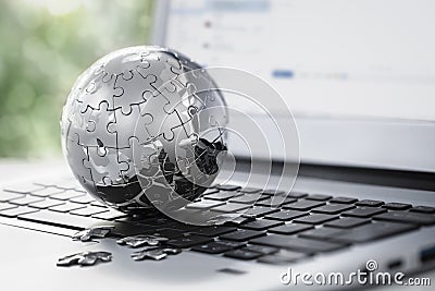 Global strategy and communications Stock Photo