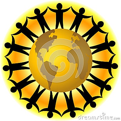 Global Teamwork/eps Vector Illustration