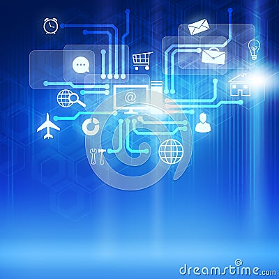 Global technologies Stock Photo