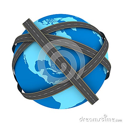 Global transportation concept Stock Photo