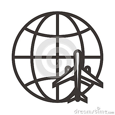 Global travelling concept.. Vector illustration decorative design Vector Illustration