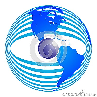 Global vision Vector Illustration
