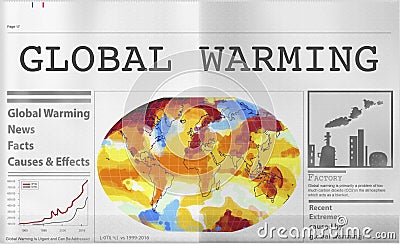 Global Warming Pollution Greenhouse Effect Concept Stock Photo