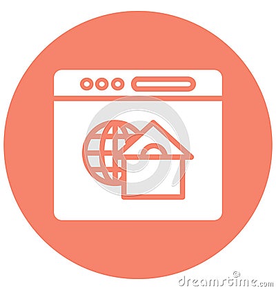 Global website Isolated Vector Icon that can be easily modified or edit Vector Illustration