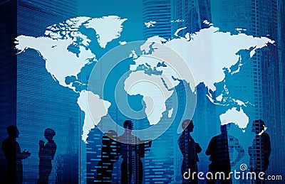 Global World Cartography Business International Concept Stock Photo