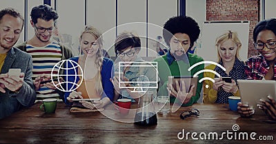 Global Worldwide Digital Modern Connection Concept Stock Photo