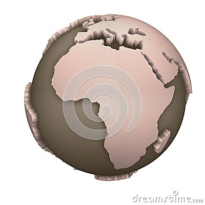 Globe Africa Stock Photo