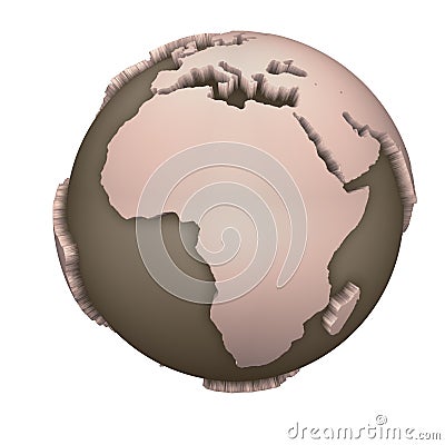 Globe Africa Stock Photo