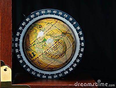 Globe Book End Stock Photo