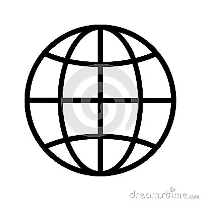 Globe icon Vector Illustration