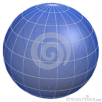 Globe meridians / Earth model Stock Photo