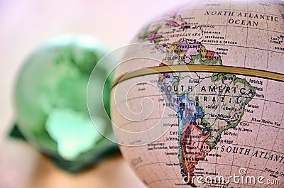 Globe (South America) Stock Photo