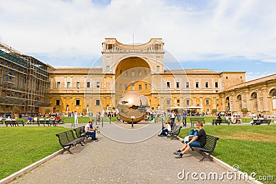 Globe in the Vatican Museum Editorial Stock Photo